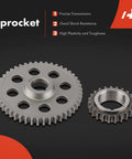 Sprockets from 3 Piece Engine Timing Chain Kit With Sprocket For Jeep And Dodge Vehicles Including Grand Cherokee, Ram 1500