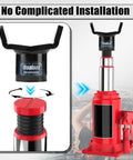 Heavy Duty Bottle Jack Adapter For Twelve Ton And Twenty Ton Jacks with Tough As Nails Axle Lift Saddle for 3 Inch Axles