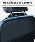 Waterproof Leather Back Seat Protector With Three Storage Pockets Anti Kick Mat For Kids And Pets Universal Car Seat Organizer