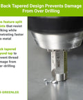 8-32 NC Do It All Combination Drill Tap Countersink Bit for Up to 10 Gauge Metal with Quick Change Hex in action.