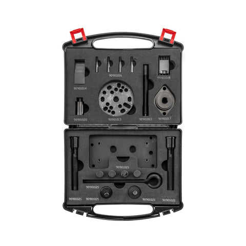 Mofun Harley Twin Cam engine repair tool kit in hard case with gasket installer and tappet guide tools