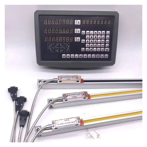 Three Axis DRO Kit For Mills And Lathes With Precision Linear Scale Encoders 0.005mm Resolution 1000mm Range Digital Readout Display