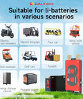 Pro Grade Heavy Duty Smart Battery Management System With Bluetooth Sync For Li Ion Power Packs 20S 72V 150A in various electric vehicle applications.