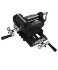 X-Y Compound Drill Press Vise Beefy 2 Way Heavy Duty Cross Slide Clamp For Securing Workpieces 6 Inch Jaw Ductile Iron Construction