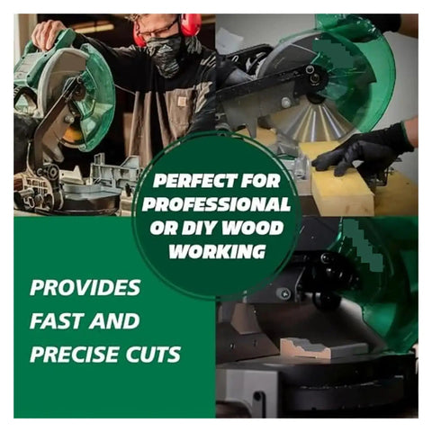 Portable Table Saw With Compound Miter Saw Base Cuts Like Butter Through Wood And Features A Heavy Duty Motor for fast, precise cuts in wood projects.
