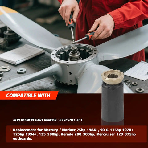 Installing Hub Kit Replacement For Flo Torq II That Fits Mercury MerCruiser Alpha One Bravo One Outboard Props