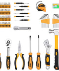 158 Piece General Purpose Tool Set For Home And Auto Repair With Durable Plastic Toolbox Storage Case And Heavy Duty Chrome Plated Hand Tools Includes Wide Range Of Sockets Pliers Wrenches Screwdrivers And More displayed on a surface