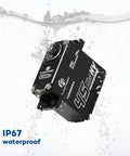 Heavy Duty Waterproof Coreless RC Servo 45Kg Torque 0.11 To 0.12 Seconds At 8.4V Digital Servo With Aluminum Case in water