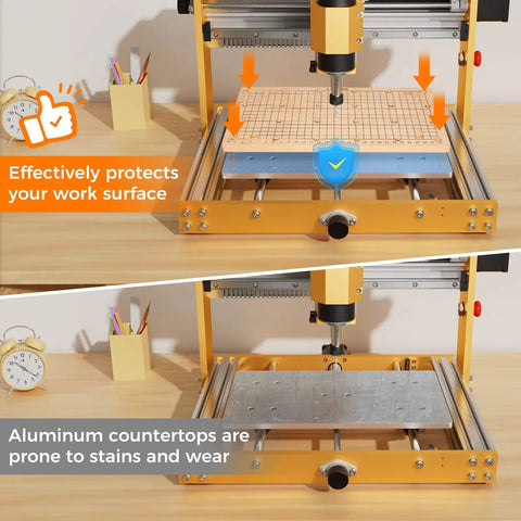 Heavy Duty MDF Spoilboard for 3018 Router Machines, Fits 3018 Pro Ultra and 3018 PRO MAX, 300 x 180 x 12mm with M6 Hole Pattern