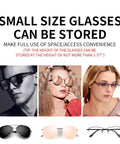 Different types of glasses fitting 1.57 inch space for Universal Car Visor Sunglasses Holder Clip And Storage Box For Glasses And Small Essentials, Must Have All In One Sunglass Case That Fits Sunglasses Or Prescription Glasses Up To 1.57 Inches, SUV Sedan Truck Gray
