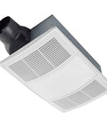 Must Have NonLit PowerHeat Bathroom Exhaust Fan And Heater, 110 CFM, 2.0 Sones, 1500 Watt Heater, White, Dual Function Bath Vent