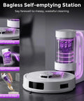 Robot Vacuum And Mop Combo With Bagless Self Emptying Station 18000Pa Suction LiDAR Mapping A Real Workhorse For Pet Hair