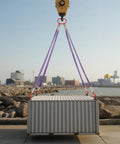 Four Leg Lifting Slings With Hooks 6600 Lb Capacity Heavy Duty Polyester Bridle Sling hoisting shipping container