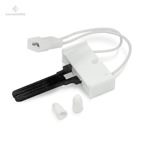 Universal Dryer Igniter For GE Whirlpool Frigidaire And More Flat Style Replacement Fits Sears Kenmore Models shown with connectors and wires