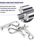 366 Piece Cotter Pin Set With 6 Sizes R Clips For Auto ATV Dirt Bike And Lawn Gear Pro Grade Galvanized Carbon Steel Hairpin Clips