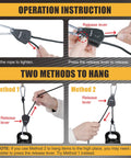 Instructions for Adjustable Rope Hanger With Locking Ratchet Tie Down for Grow Lights and Ceiling Fixtures