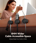8 Pack Silicone Magnetic Cable Clips For Under Desk Cable Management And Adhesive Wire Hider Tangle Free Desk Organizer