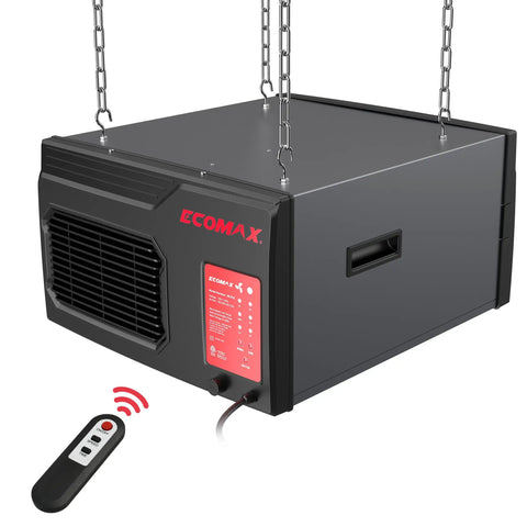 Heavy Duty Hanging Ceiling Air Filtration System For Woodworking Shops And Garages Three Speed Dust Busting Filtration With 300 350 400 CFM
