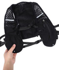Back interior view of Go To Hydration Backpack For Running Cycling And Hiking With Quick Access Water Bladder Lightweight Reflective Gear