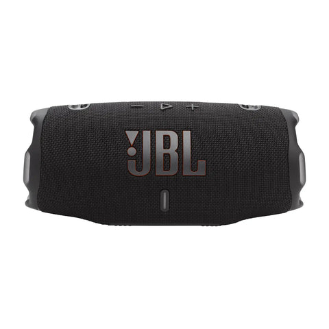 Front view of Rugged Waterproof Bluetooth Speaker With AI Sound Boost And Boss Level Bass, featuring a durable, compact design.