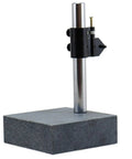 Heavy Duty 6 By 6 By 2 Inch Granite Check Indicator Stand With Fine Adjustment Base, 10 Inch Column, Ultra Flat.0005 Inch Surface