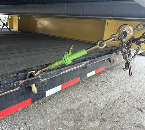Towline Tough 8 Pack Hi Vis Green Ratchet Chain Binders With Grab Hooks For Daily Flatbed Haulin And Truck Trailer Tie Downs Bringing Easy Nine Two Zero Lb Grunt Work