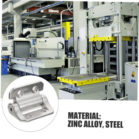 Cabinet door hinge replacement damping mechanism, zinc alloy and steel, close-up view