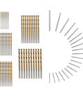 70 Pcs HSS Mini Twist Drill Bit Set Must Have 0.3mm To 3mm Micro Drill Bits for soft metal and plastic, shown organized by size.
