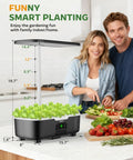 Indoor Hydroponic Garden Kit With 15 Pods LCD Touch Panel 6L Reservoir Smart Misting System For herbs veggies flowers setup