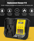 Four Port Battery Charger Dock For 12V To 20V Max Batteries Multi Charger Station With Dual USB Ports front view