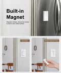 3 Way Wireless Light Switch And Receiver Kit With 200 Ft RF Long Range, Easy No Rewire Install, Instant On Off Remote, Works Without WiFi, Simple Setup For Living Room, Bedroom And Hallway Lighting, magnetic remote on refrigerator