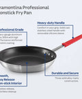 Heavy Duty 12 Inch Nonstick Frying Pan With Slick Release Coating Built Like A Tank For Family Portions And Fast Weeknight Grub No Sweat Cooking