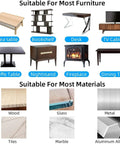 Clear Furniture Edge Protector Strips Ultra Soft Premium Polymer Corner Bumpers displayed with various furniture types.