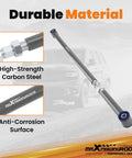 Rear Adjustable Track Bar For Ford Mustang 2005-2014, Adjustable Eye To Eye Length 1032mm To 1092mm (40.6in To 43in), PU Bushing With Grease Zerk Fitting, Centers Axle For Beef Up Handling And Smooth Ride. High-strength carbon steel track bar with anti-corrosion surface