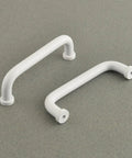 Five Pack White Modern Cabinet Pulls Drawer Handles With Three And Three Quarters Inch Hole Centers 96mm Aluminum Alloy Durable