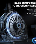 18lbs flywheel of Recumbent Exercise Bike For Home Gym With Magnetic Resistance, 32 Levels, Electric Resistance System