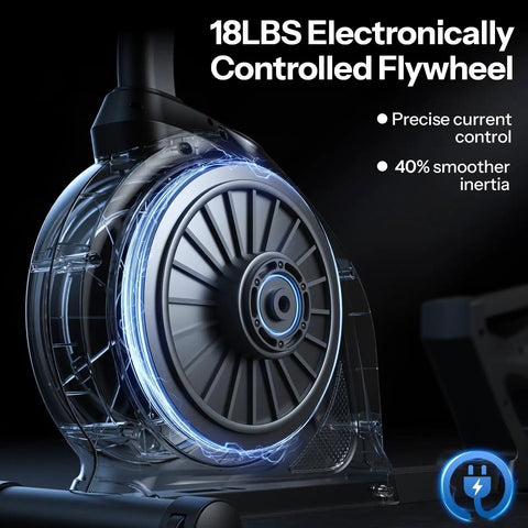 18lbs flywheel of Recumbent Exercise Bike For Home Gym With Magnetic Resistance, 32 Levels, Electric Resistance System