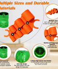 All In One Pipe Deburring And Depth Gauge Kit with various sized orange attachments and green adapter for home or pro jobs.
