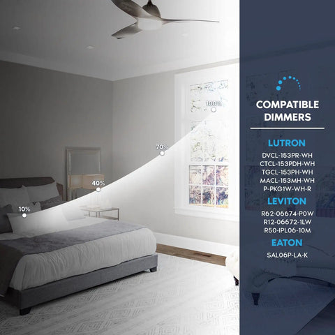 Real Deal 4 Inch Canless Recessed LED Lights Featuring Quick Dial 5 Cct Color and Heavy Duty Brackets in a stylish bedroom setting.