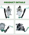 Product details of Beefed-Up 8750 Carburetor For Predator 420cc Generator By Harbor Freight Replacement with wiring and connectors.