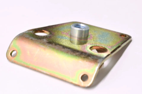 Badass Clinch Nut Plate And Transfer Case Cable Shifter Fix For Switchback Rmk Sleds 1016001 metal bracket showcasing mounting holes.
