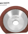 Diamond Concave Cup Grinding Wheel for Sharp Metal And Carbide Tasks Super Versatile Silvertone Aggressive Polishing Disc close-up view.