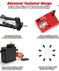 1/18 Scale Brushless RC Car 4WD Off Road Monster Truck With Dope Top Speed Up To 30 MPH, technical components image