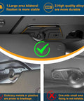 Sun Visor Repair Kit For Wrangler JK JL Gladiator 2018-2023, 2 Pack Aluminum Visor Clips Installed in Jeep Interior