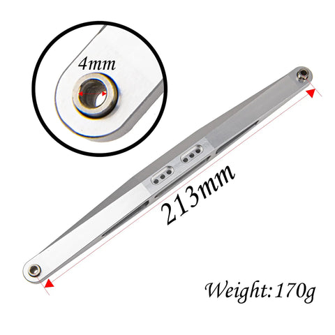 Aluminum Alloy RC Rear Trailing Arms Lower Linkage For 1to7 Traxxas UDR Desert Racer Beefy Rear Suspension Link Bolt On Easy Install Upgrade For Offroad RC Cars, 213mm, 4mm hole