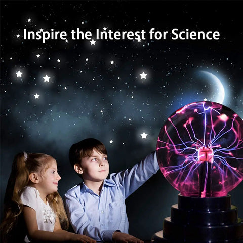 Plasma Ball Light With Touch Sensor USB Powered Lightning Globe For Parties And Gifts Safe And Fun Interactive Science Toy 3 Inch Plasma Globe For Teens And Curious Minds Epic Birthday Holiday Gift