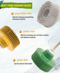 2 Inch Bristle Disc Kit With Six Pieces In 50, 80, And 120 Grit For Abrasive Coating Removal From Metal With One Quarter Inch Shank Attachment