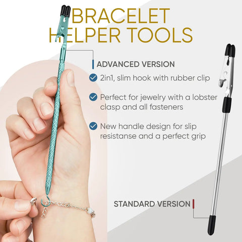 Metal Bracelet Clasp Helper Tool With Hook For Fast And Easy Jewelry Clasping For Bracelets Necklaces And Watches Portable Easy