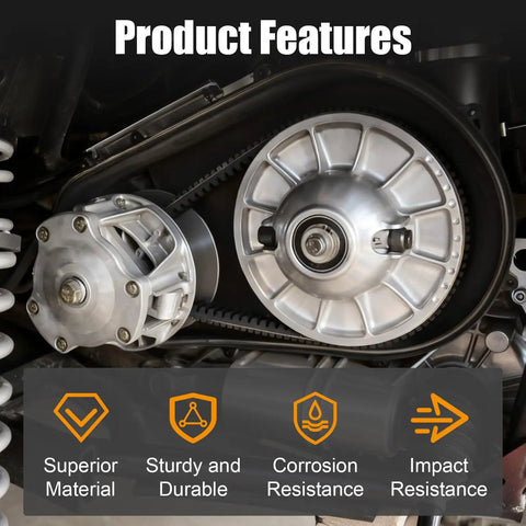 Beefy Outer Clutch Cover For Polaris General And RZR CVT Housing Replacement 2635611 showcasing product features and benefits