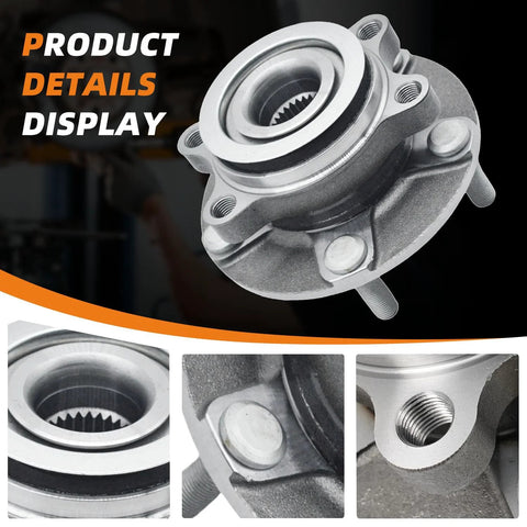 Front Wheel Hub Bearing Assemblies That Fit Nissan Sentra 2007 2012 Rogue 2008 2013 Rogue Select 2014 2015 Two Pack 5 Lug Hubs